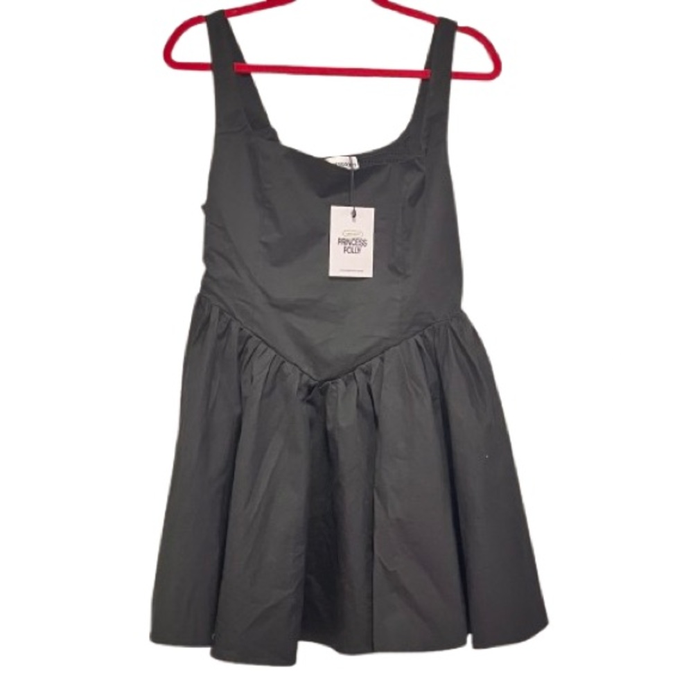 🆕- Princess Polly-STRAPLIE MINI DRESS BLACK. Size: 8 - Picture 7 of 12